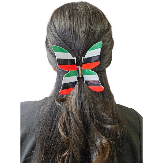 Palestine Hair Clip Red Greeen White Black Hair Claw