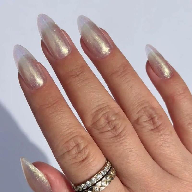 Celestial Sweetie Press on Almond Shape - Nailboo Premium Press-On Nails - Ultimate Flex-Comfort Nail Thickness