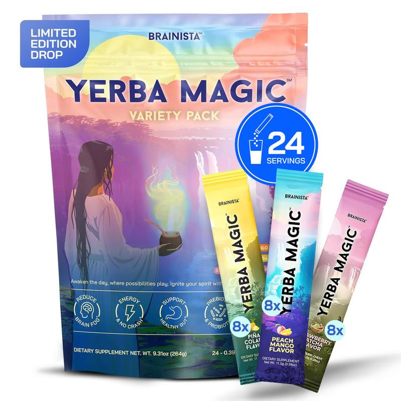 Yerba Magic | Yerba Mate Instant Tea Powder | 20, 24, or 30 Servings | Multiple Flavors Available