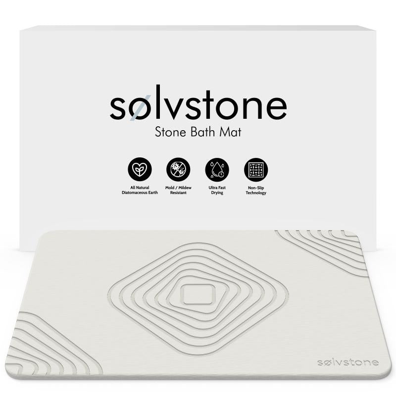 SØLVSTONE - Quick Dry Stone Bathroom Mat (Diamonds)