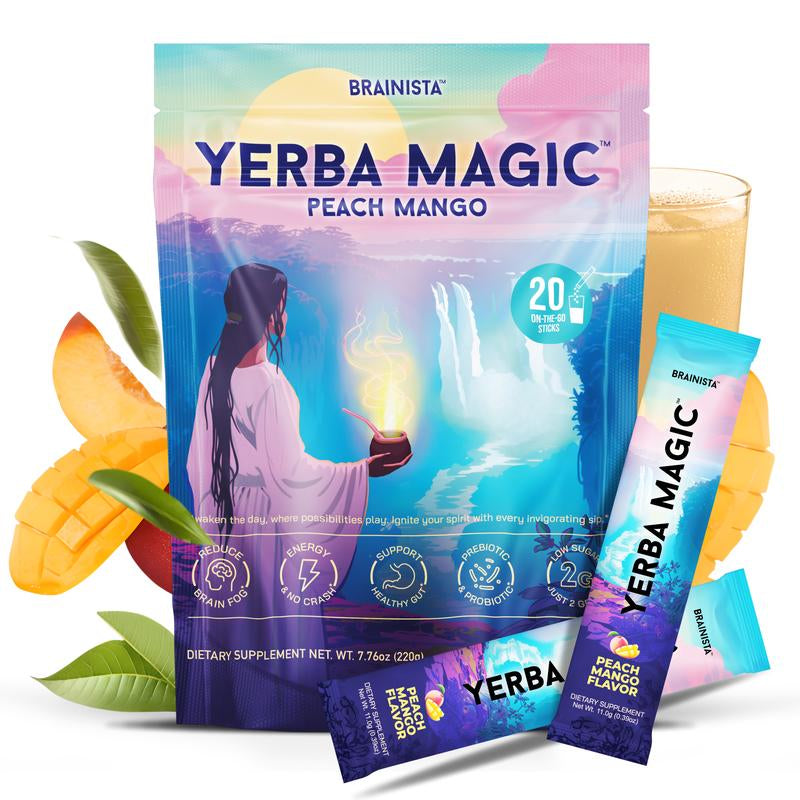 Yerba Magic | Yerba Mate Instant Tea Powder | 20, 24, or 30 Servings | Multiple Flavors Available