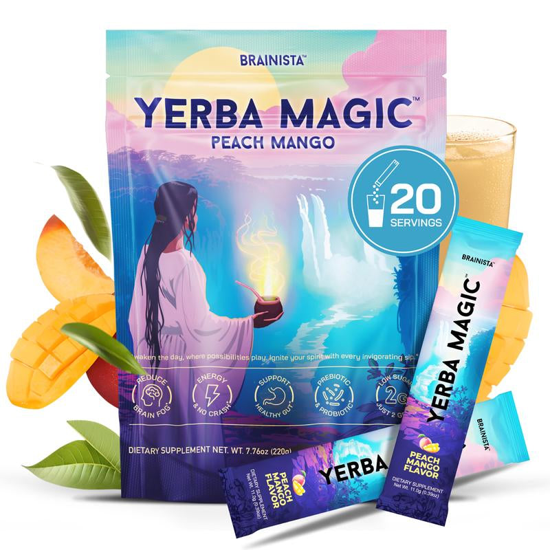 Yerba Magic | Yerba Mate Instant Tea Powder | 20, 24, or 30 Servings | Multiple Flavors Available
