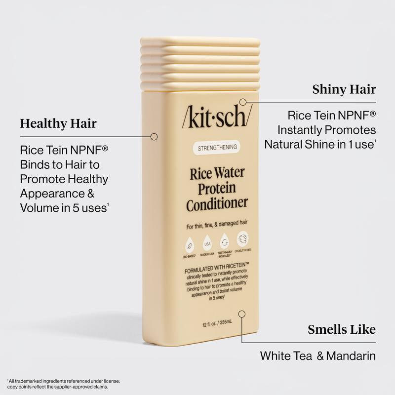 Kitsch Strengthening Rice Water Shampoo & Conditioner Combo