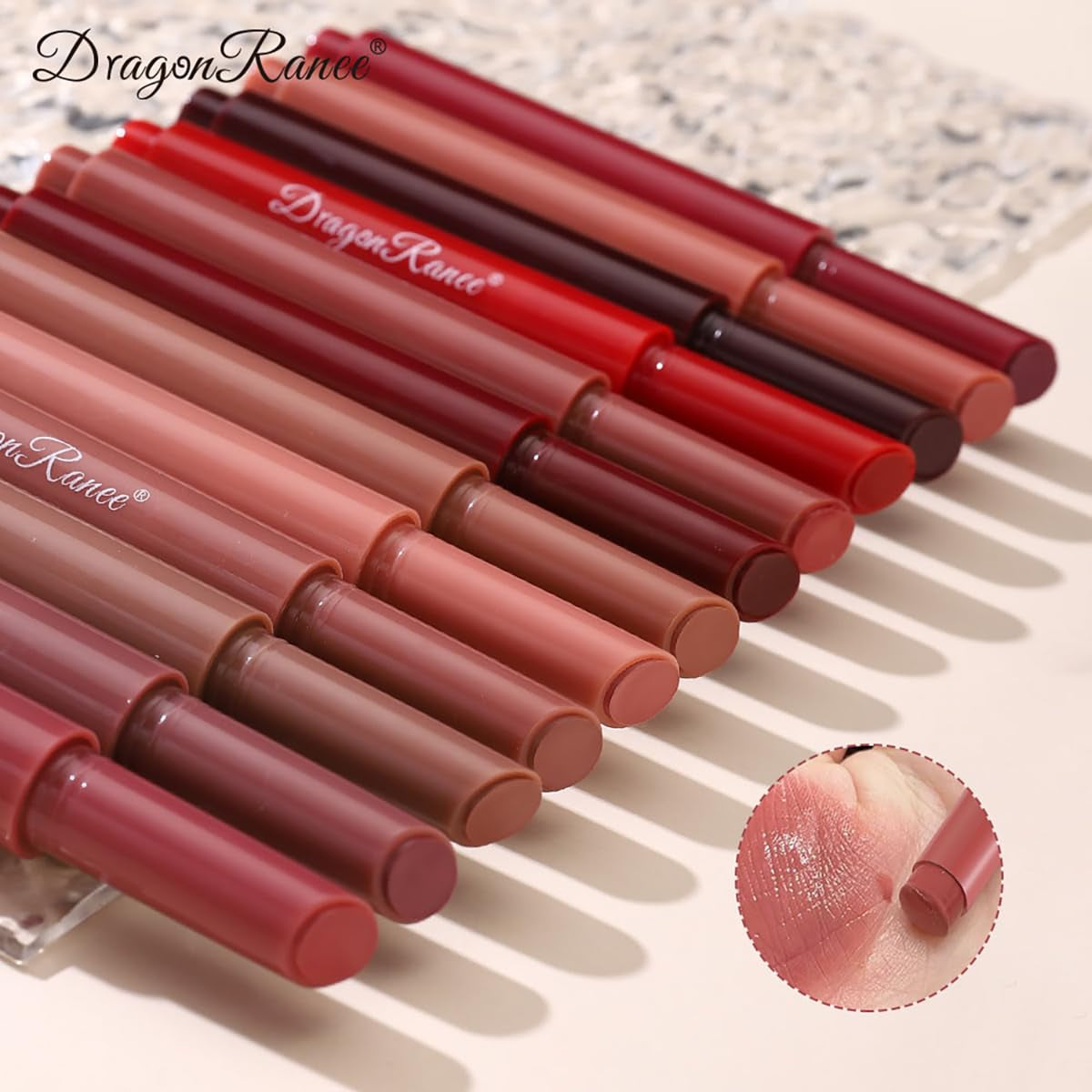 12 Colors Dewy Melting Lipstick High-Shine Glow & Wet Look Glossy Finish Lip Color, Vivid Color Gloss Lip Makeup,Lip Stain for Women