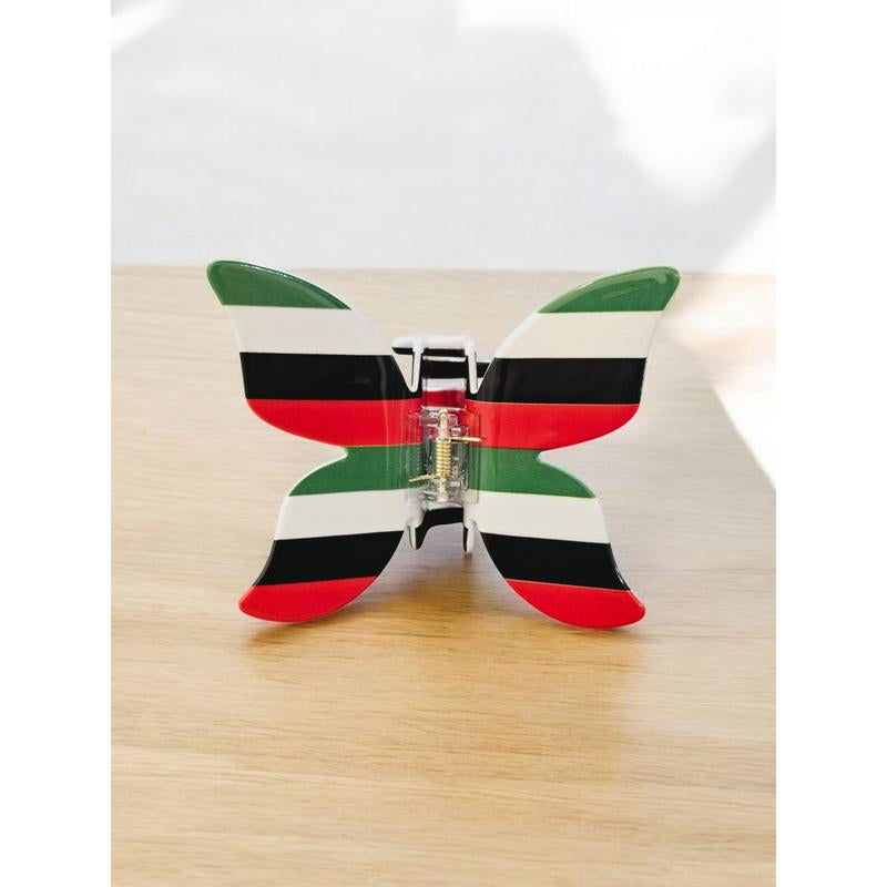 Palestine Hair Clip Red Greeen White Black Hair Claw