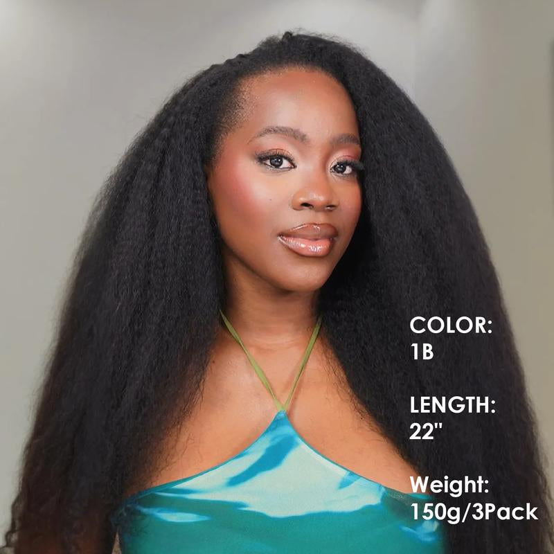 Daixi Kinky Straight Crochet Hair - Get Effortless, Buttery Soft Braids & Twists | Pre-Looped Human Hair Extensions