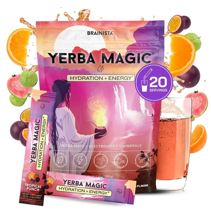 Yerba Magic | Yerba Mate Instant Tea Powder | 20, 24, or 30 Servings | Multiple Flavors Available